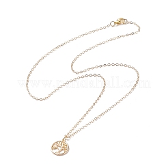 Set di collane con perle naturali in stile 3 pz 3 e albero della vita e ciondolo a forma di cuore&nbsp;NJEW-JN04005