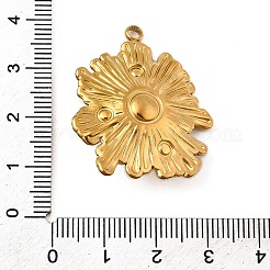 Pendentifs en verre en acier inoxydable 304&nbsp;STAS-Z149-04G-01