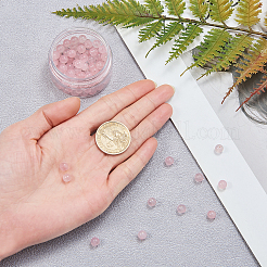 Kit per la creazione di braccialetti elasticizzati con perle di quarzo rosa naturale fai da te&nbsp;DIY-CJ0001-21B