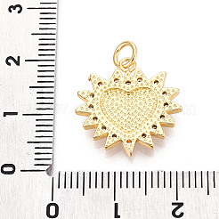 Messing micro pave klare zirkonia anhänger&nbsp;KK-N268-10G