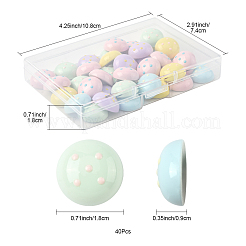40 Stück Kunststoff-Cabochons&nbsp;FIND-FS0004-35B