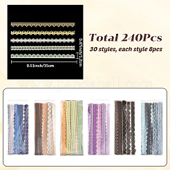 6 tasche 6 arten pet spitze muster dekorative dacals für diy scrapbooking&nbsp;AJEW-SP0002-76