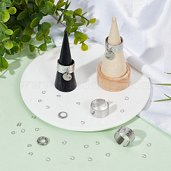 Kit para hacer anillos de puño con dijes redondos planos&nbsp;DIY-DR0001-22P