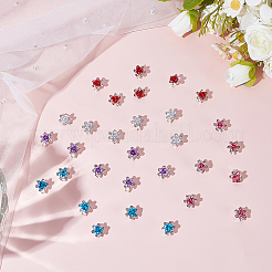 40 Stück 5 Farben Eisen Strass Haarverschluss für Mädchen Haarstyling&nbsp;MRMJ-ME0001-01