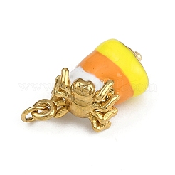 Halloween-Thema 304 Edelstahl Emaille Anhänger&nbsp;LS-STAS-L296-01G