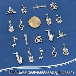 50 pièces 10 styles pendentifs en alliage de style tibétain&nbsp;FIND-YW0007-17
