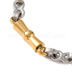 201 bracelets à maillons en acier inoxydable&nbsp;BJEW-B078-128GP
