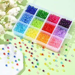 2016pcs 12 Farben transparente Acrylperlen&nbsp;TACR-YW0001-61