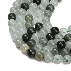 Chapelets de perles en quartz rutile vert naturel&nbsp;GG-CBAC678-A01-8mm