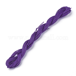Cordon rond en polyester ciré&nbsp;YC-WH0005-07