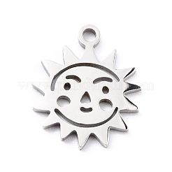 Anlaufgeschützte Charms aus Edelstahl 201&nbsp;LS-STAS-D176-05P
