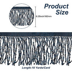 10 Yard Polyester-Quasten-Spitzenband&nbsp;DIY-WH0430-569D