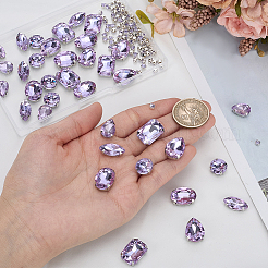 156 pièces 7 styles cousus sur strass&nbsp;DIY-SP0007-30G