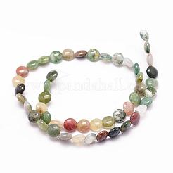 Natur Indien Achat Perlen Stränge&nbsp;G-N0173-06-8x4.5mm