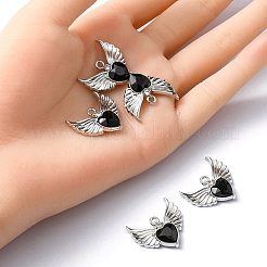 Pendentifs en verre d'alliage de placage de support&nbsp;FIND-YW0001-85A