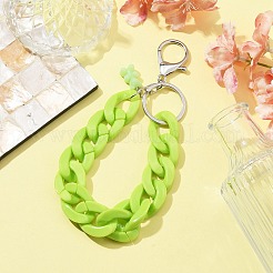 Porte-clés en chaîne gourmette en acrylique&nbsp;KEYC-JKC00632-05