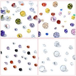 50 Stück 5 Farben Zirkonia-Cabochons&nbsp;ZIRC-YW0001-20B