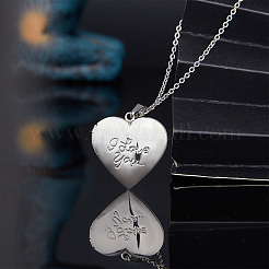 DIY-Sets zum Basteln von Halsketten mit Anhängern zum Thema Valentinstag&nbsp;DIY-UN0002-06
