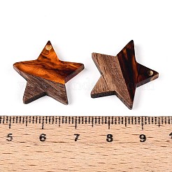 Pendenti in resina e legno di noce&nbsp;RESI-T057-37D