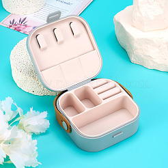 Set di gioielli quadrato in pelle sintetica&nbsp;AJEW-TAC0014-13D