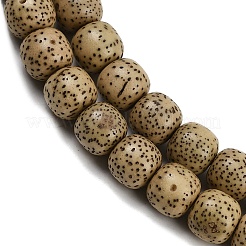 Natürlicher Rudraksha-Bodhi-Saatperlen-Strang&nbsp;WOOD-B010-A03-8x9mm