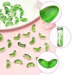 200 Stück sprühlackierte transparente Glasperlen&nbsp;GLAA-FS0002-54B