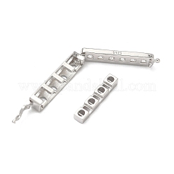 925 fermoir torsadé en argent sterling et zircon cubique&nbsp;STER-WH0007-28A-P