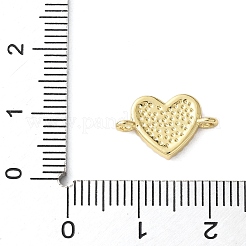 Messing Micro Pave klare Zirkonia Herz Verbindungsstück Charms&nbsp;KK-A252-09G