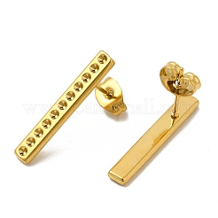 Ionenplattierung (IP) 304 Edelstahl Ohrstecker Zubehörse&nbsp;EJEW-I281-12G