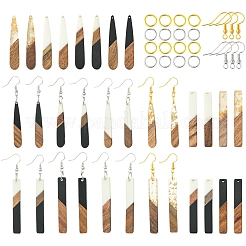 DIY-Set zum Herstellen von Ohrringen in Tropfenform/Rechteckform&nbsp;RESI-FS0001-85