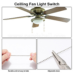 12 Stück 2 Stile synthetische türkise Charms Deckenventilator Zugkette Verlängerungen&nbsp;HJEW-CP00005