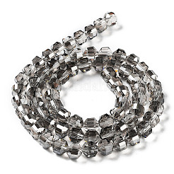 Fili di perle di vetro rondelle placcate&nbsp;EGLA-A036-09A-PL02