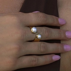 Offene Manschettenringe aus Edelstahl 304 für Damen&nbsp;WS3424-1