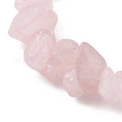Natürliches Perlenarmband mit Rosenquarzsplittern&nbsp;BJEW-JB09686-02