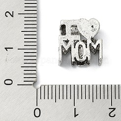 Muttertags-Perlen im tibetischen Stil aus europäischer Legierung&nbsp;FIND-G113-08AS-06