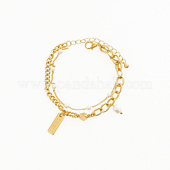 Bracelets multibrins à breloques en alliage&nbsp;PW-WGCC846-01