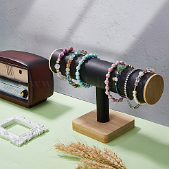 T-Bar-Armband-Ausstellungsständer aus PU-Kunstleder&nbsp;BDIS-WH0003-28