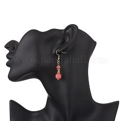 Natürliche Rhodochrosit Ohrringe&nbsp;EJEW-JE06631-02