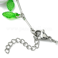 Messing-Gliederketten-Charm-Armbänder&nbsp;BJEW-JB11524-01