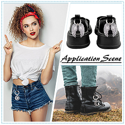 6 colgante de aleación para zapatos de 3 estilos.&nbsp;AJEW-ME0003-04