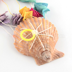 Gefärbtes äolisches Windspiel aus Muscheln&nbsp;AJEW-Q108-01