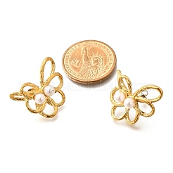 Pendientes de botón de acero inoxidable 304&nbsp;LS-EJEW-A123-01C-G