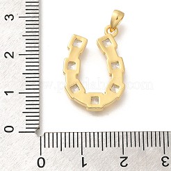 Porte micro ouvrent pendentifs zircone cubique en laiton de placage&nbsp;KK-M296-15G