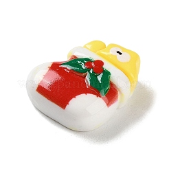 Deko-Cabochons aus undurchsichtigem Harz mit Weihnachtsmotiv&nbsp;RESI-F053-C06