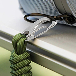 2 Stück 304 Edelstahl Push Gate Snap Schlüsselanhänger Verschluss Zubehörse&nbsp;STAS-LP0005-53