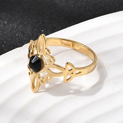 Fingerringe aus Edelstahl 304&nbsp;RJEW-H265-01G