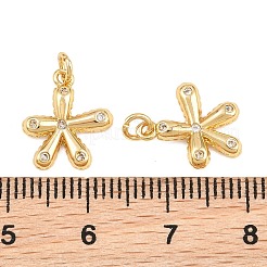 Messing micro pave klar zirkonia charme&nbsp;KK-Q085-02I-G
