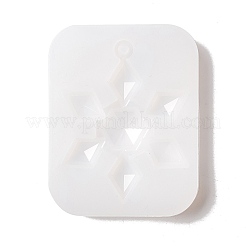 Thème de noël bricolage pendentif flocon de neige moules en silicone&nbsp;DIY-F114-27