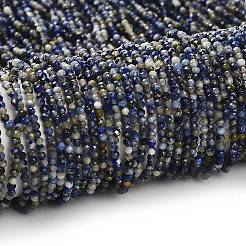 Natürlicher Lapislazuli Perlenstränge&nbsp;G-RM2025-A21-2mm