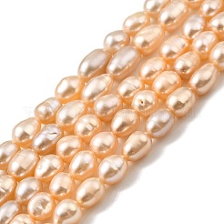 Brins de perles de culture d'eau douce naturelles&nbsp;PEAR-I007-01P-02
